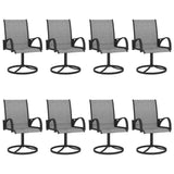NNEVL 9 Piece Garden Dining Set Textilene and Steel