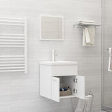 NNEVL 2 Piece Bathroom Furniture Set White Chipboard