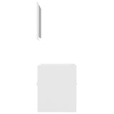 NNEVL 2 Piece Bathroom Furniture Set White Chipboard