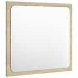 NNEVL 2 Piece Bathroom Furniture Set White and Sonoma Oak Chipboard