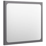 NNEVL 2 Piece Bathroom Furniture Set High Gloss Grey Chipboard