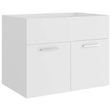 NNEVL 2 Piece Bathroom Furniture Set White Chipboard