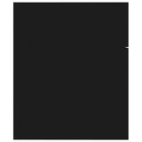 NNEVL 2 Piece Bathroom Furniture Set Black Chipboard