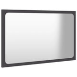 NNEVL 2 Piece Bathroom Furniture Set Grey Chipboard