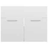 NNEVL 2 Piece Bathroom Furniture Set High Gloss White Chipboard