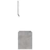 NNEVL 2 Piece Bathroom Furniture Set Concrete Grey Chipboard