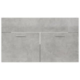 NNEVL 2 Piece Bathroom Furniture Set Concrete Grey Chipboard