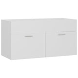 NNEVL 2 Piece Bathroom Furniture Set White Chipboard