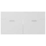 NNEVL 2 Piece Bathroom Furniture Set White Chipboard