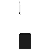 NNEVL 2 Piece Bathroom Furniture Set Black Chipboard