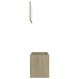 NNEVL 2 Piece Bathroom Furniture Set Sonoma Oak Chipboard