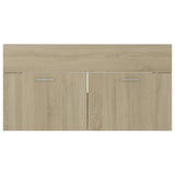 NNEVL 2 Piece Bathroom Furniture Set Sonoma Oak Chipboard