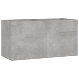 NNEVL 2 Piece Bathroom Furniture Set Concrete Grey Chipboard