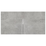 NNEVL 2 Piece Bathroom Furniture Set Concrete Grey Chipboard