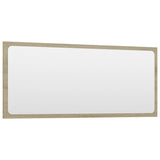 NNEVL 2 Piece Bathroom Furniture Set White and Sonoma Oak Chipboard