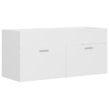 NNEVL 2 Piece Bathroom Furniture Set White Chipboard