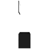 NNEVL 2 Piece Bathroom Furniture Set Black Chipboard