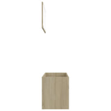 NNEVL 2 Piece Bathroom Furniture Set Sonoma Oak Chipboard