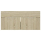NNEVL 2 Piece Bathroom Furniture Set Sonoma Oak Chipboard