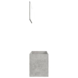 NNEVL 2 Piece Bathroom Furniture Set Concrete Grey Chipboard