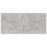 NNEVL 2 Piece Bathroom Furniture Set Concrete Grey Chipboard