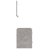 NNEVL 2 Piece Bathroom Furniture Set Concrete Grey Chipboard
