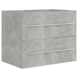 NNEVL 2 Piece Bathroom Furniture Set Concrete Grey Chipboard