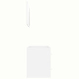 NNEVL 2 Piece Bathroom Furniture Set White Chipboard