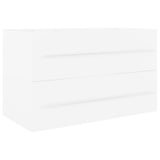 NNEVL 2 Piece Bathroom Furniture Set White Chipboard
