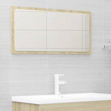 NNEVL 2 Piece Bathroom Furniture Set Sonoma Oak Chipboard