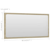 NNEVL 2 Piece Bathroom Furniture Set Sonoma Oak Chipboard