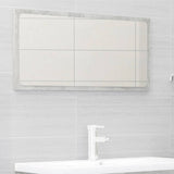 NNEVL 2 Piece Bathroom Furniture Set Concrete Grey Chipboard
