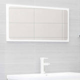 NNEVL 2 Piece Bathroom Furniture Set High Gloss White Chipboard