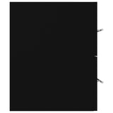 NNEVL 2 Piece Bathroom Furniture Set Black Chipboard