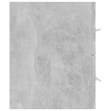 NNEVL 2 Piece Bathroom Furniture Set Concrete Grey Chipboard