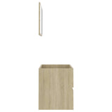 NNEVL 2 Piece Bathroom Furniture Set Sonoma Oak Chipboard