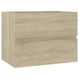 NNEVL 2 Piece Bathroom Furniture Set Sonoma Oak Chipboard