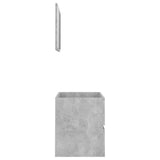 NNEVL 2 Piece Bathroom Furniture Set Concrete Grey Chipboard