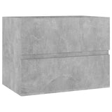 NNEVL 2 Piece Bathroom Furniture Set Concrete Grey Chipboard