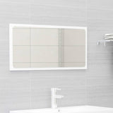 NNEVL 2 Piece Bathroom Furniture Set White Chipboard