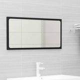 NNEVL 2 Piece Bathroom Furniture Set Black Chipboard