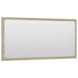 NNEVL 2 Piece Bathroom Furniture Set White and Sonoma Oak Chipboard