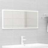 NNEVL 2 Piece Bathroom Furniture Set High Gloss White Engineered Wood