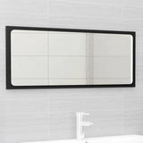 NNEVL 2 Piece Bathroom Furniture Set Black Chipboard