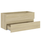 NNEVL 2 Piece Bathroom Furniture Set Sonoma Oak Chipboard