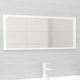 NNEVL 2 Piece Bathroom Furniture Set High Gloss White Chipboard