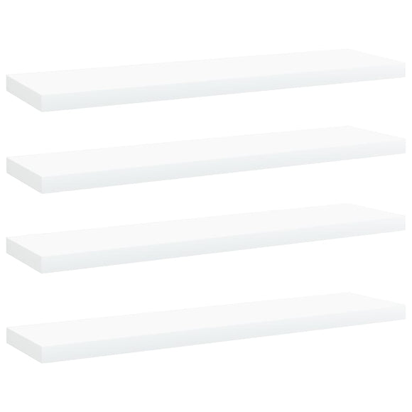 NNEVL Bookshelf Boards 4 pcs White 40x10x1.5 cm Chipboard