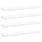 NNEVL Bookshelf Boards 4 pcs White 40x10x1.5 cm Chipboard