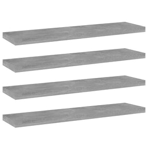 NNEVL Bookshelf Boards 4 pcs Concrete Grey 40x10x1.5 cm Chipboard