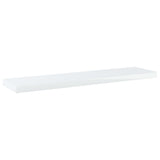 NNEVL Bookshelf Boards 8 pcs High Gloss White 40x10x1.5 cm Chipboard